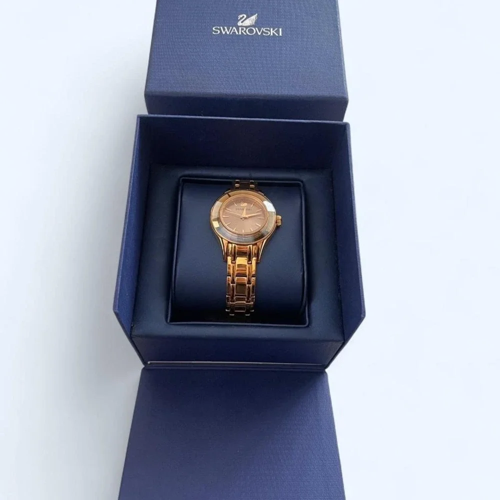 Swarovski Women's Alegria Stainless Steel Quartz Watch Gold Tone